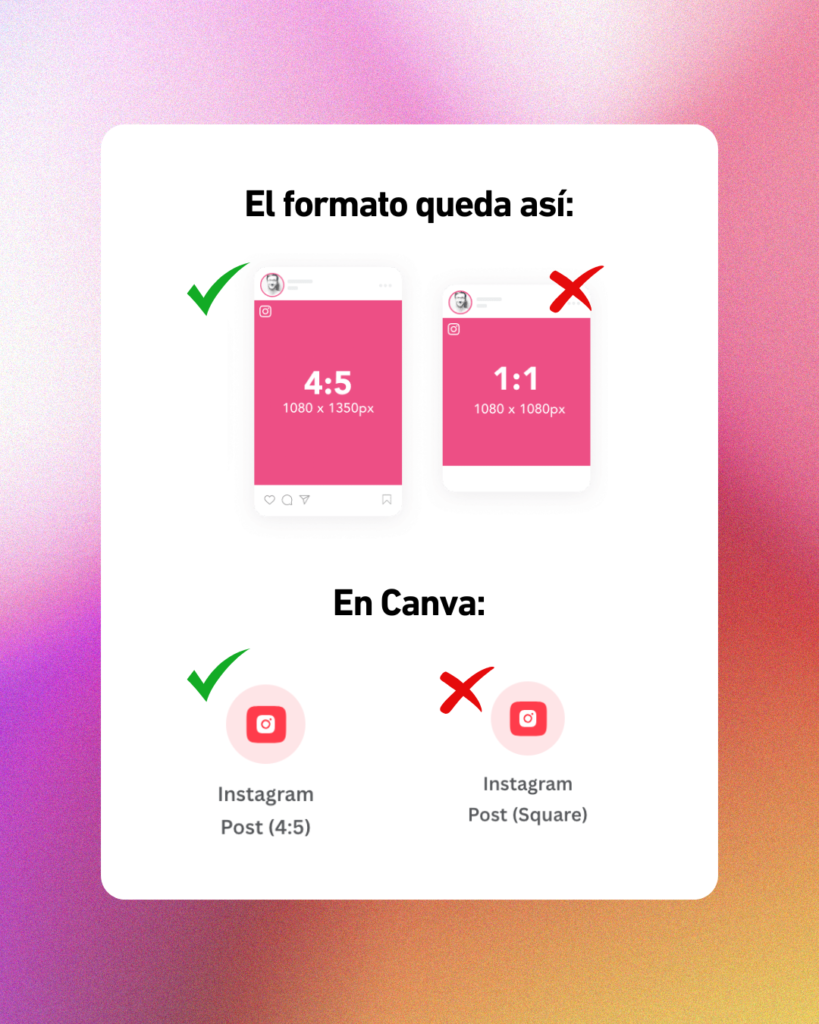 Nuevas dimensiones Instagram